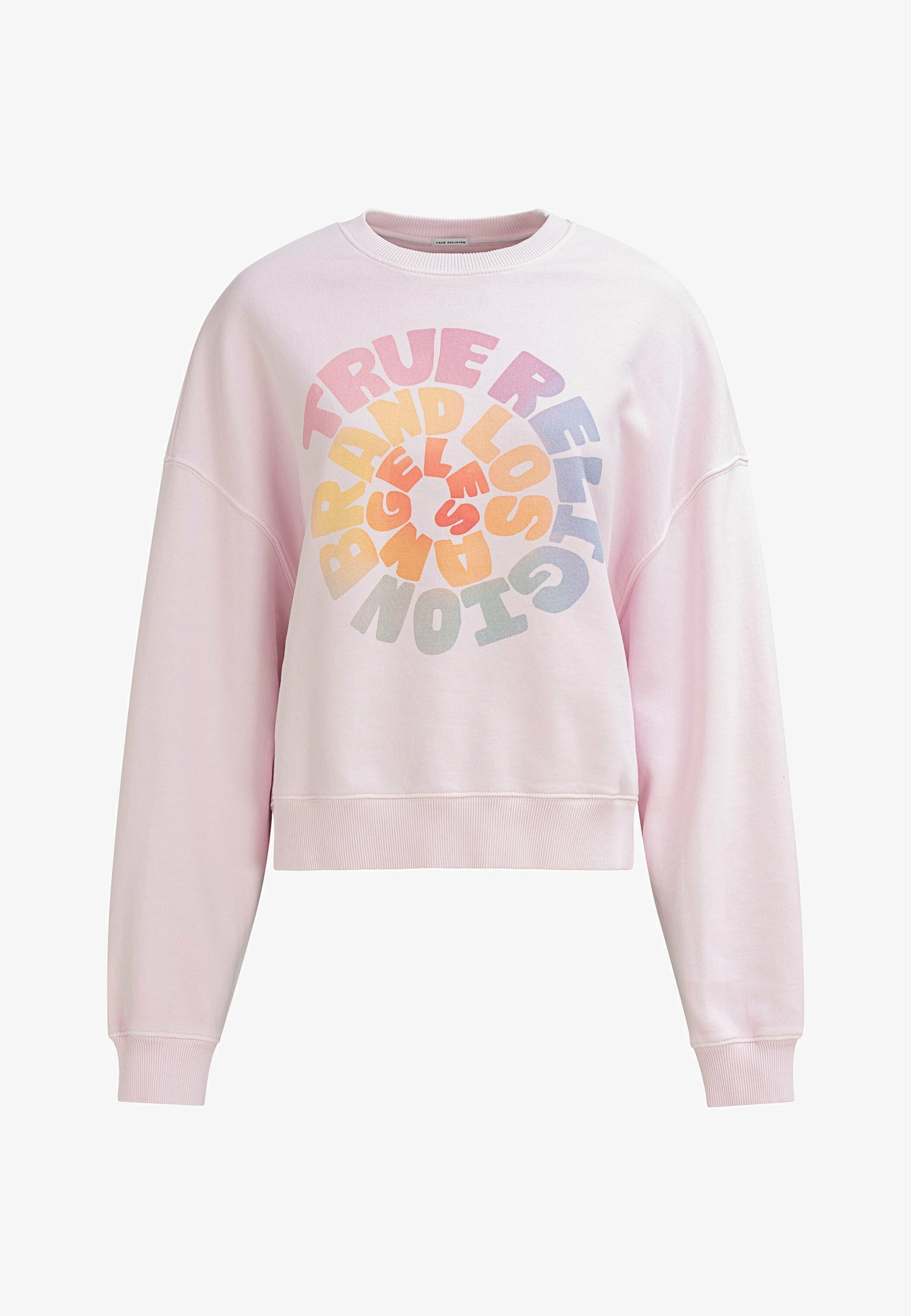  TRUE RELIGION W25ST94C9G Crew Rainbow Sweater