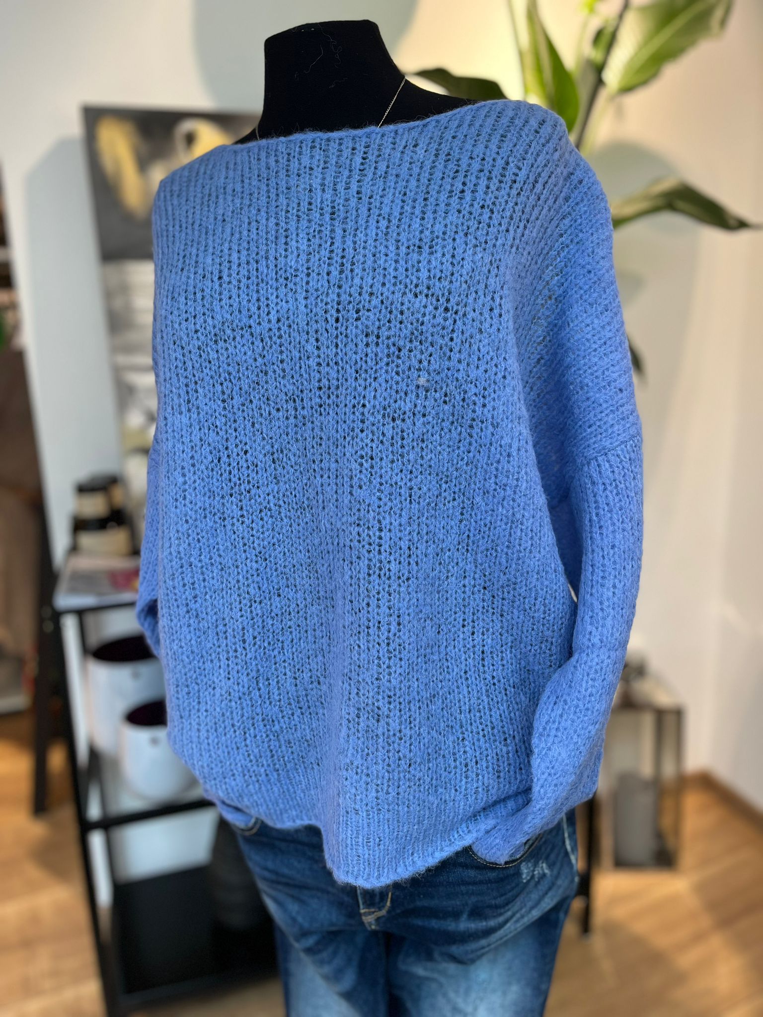 Michele & Hoven Pullover Adele Loom Blue Bird