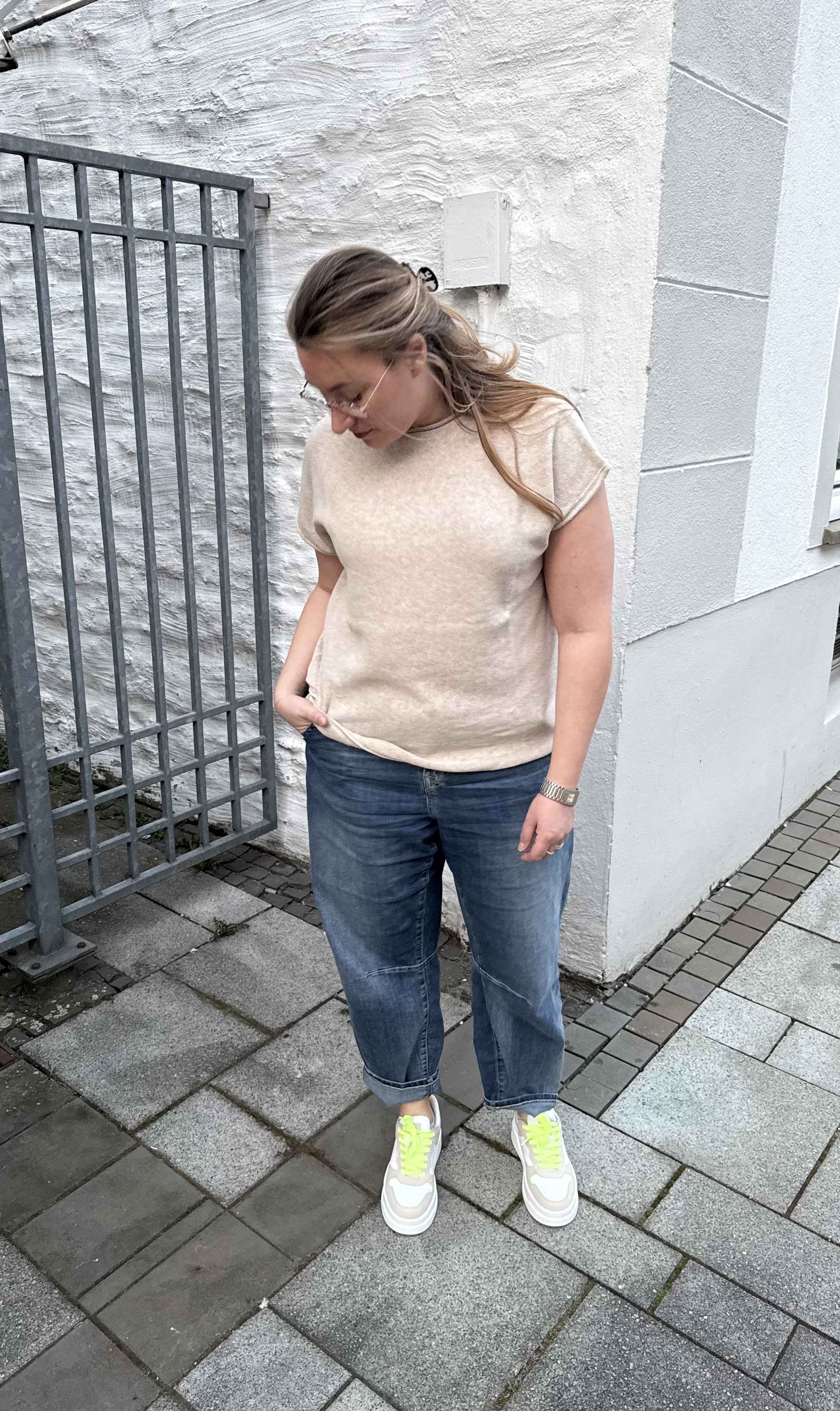 FLONA Strick T-Shirt 2548