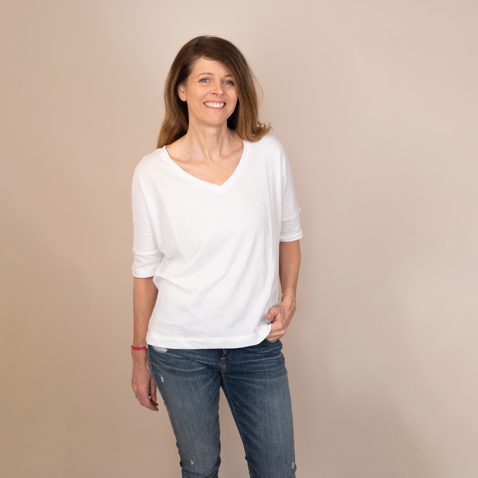 LOVE JOY VICTORY T-Shirt Dahlia 157-003 white