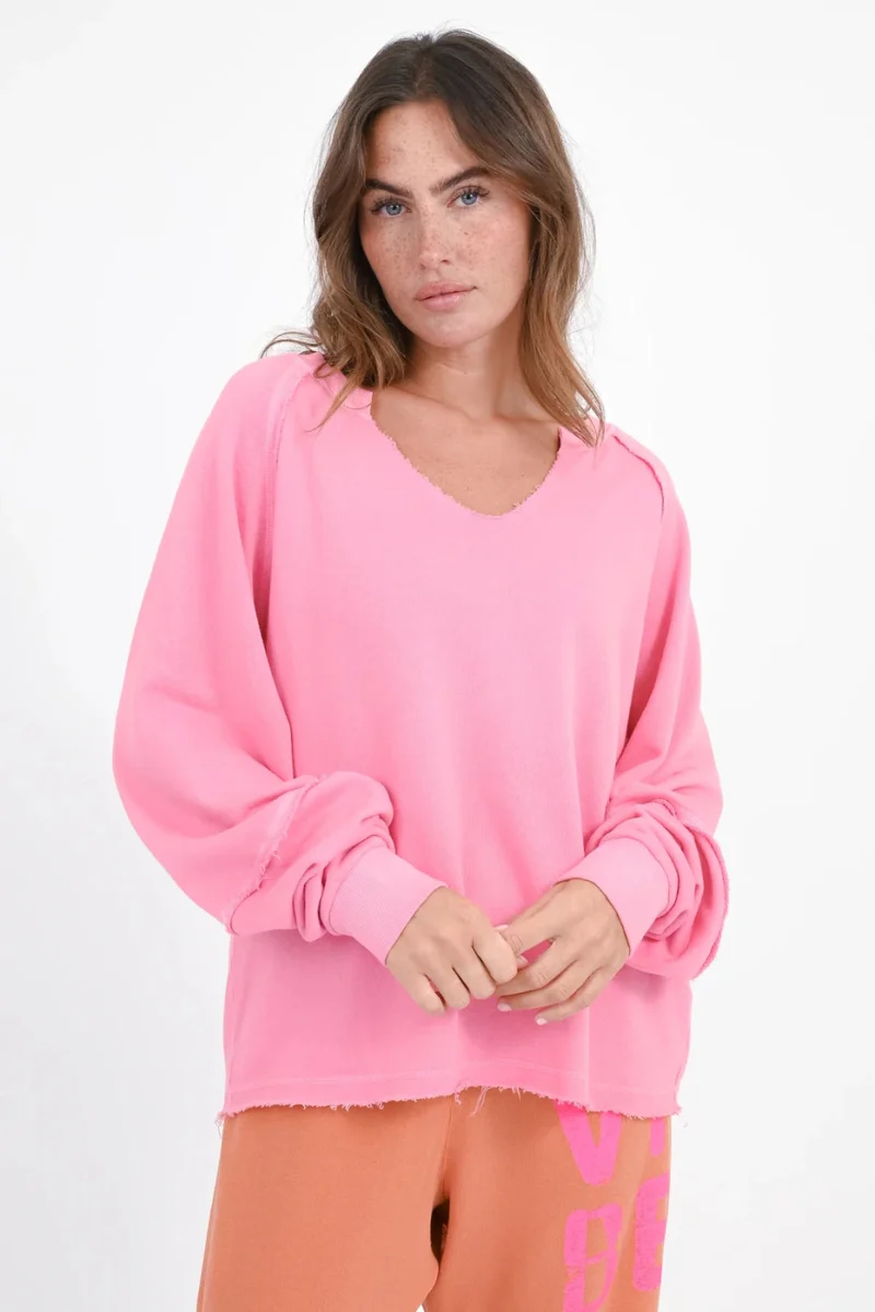 LOVE JOY VICTORY Sweatshirt Madison 159-547 hibiscus