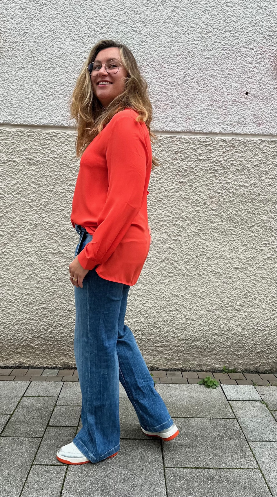 JANICE & JO Bluse Maya orange NEU 2024