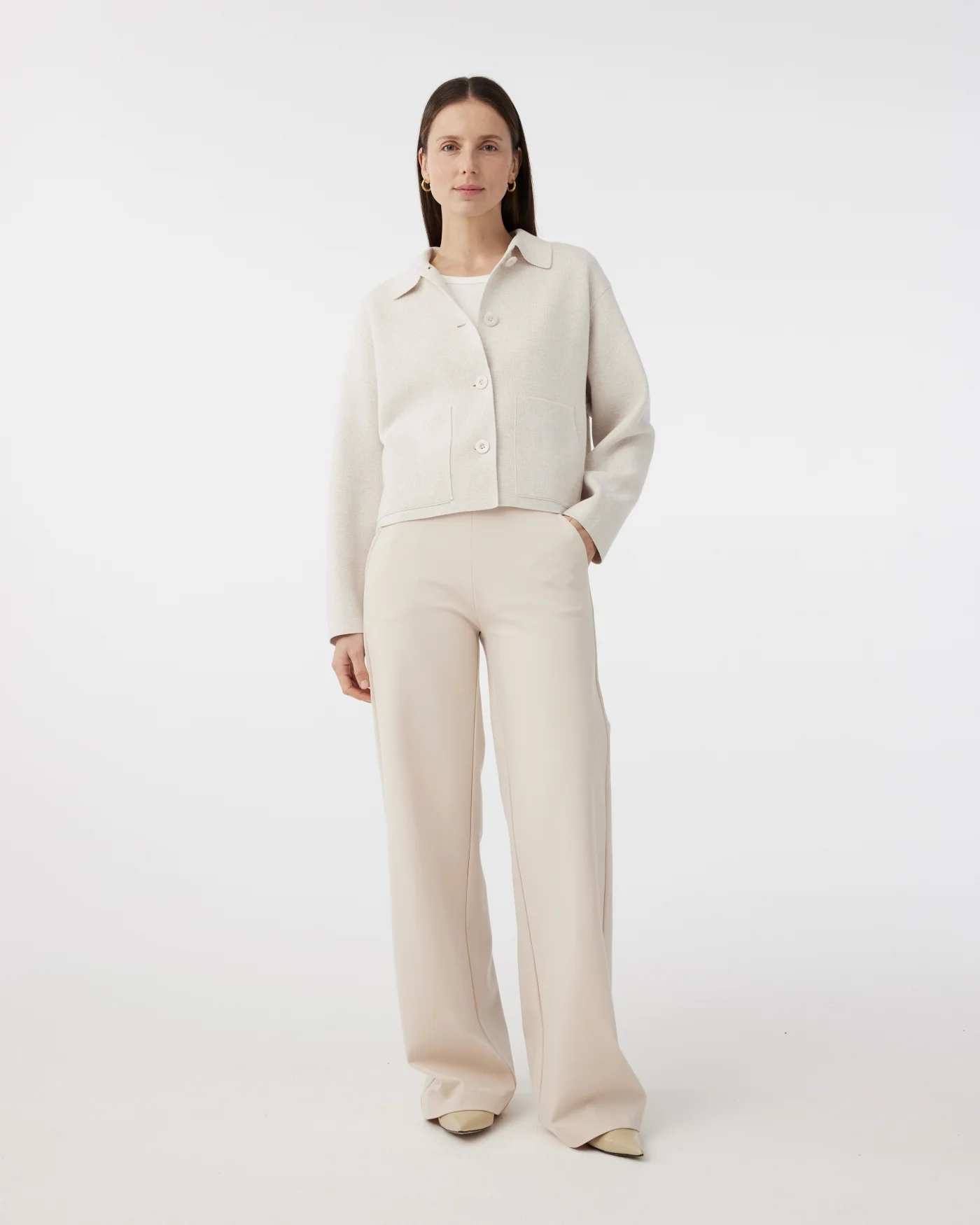 KNIT-TED Strickjacke Joy greige 251P002