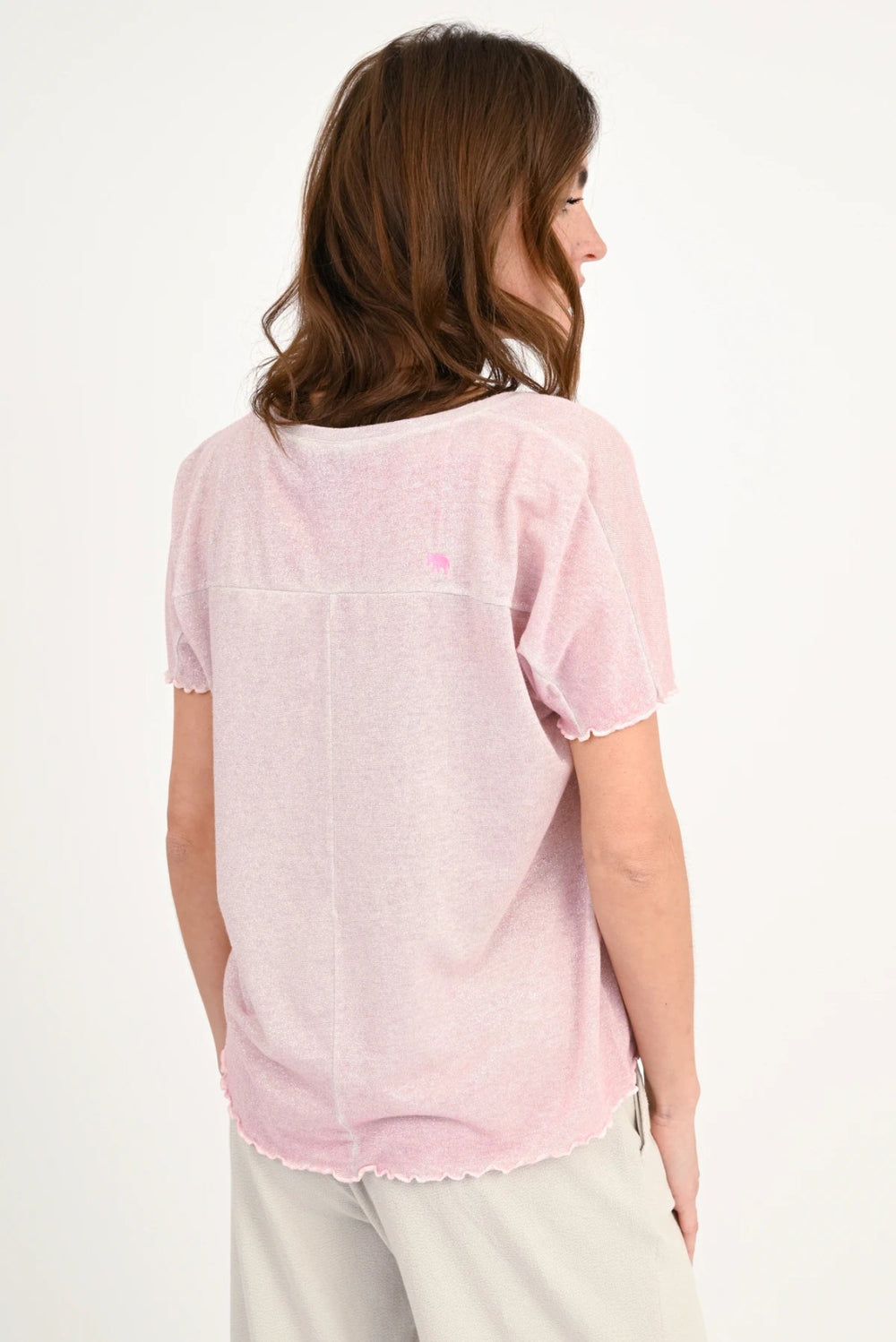 LOVE JOY VICTORY T-Shirt Adela rosa Glitter