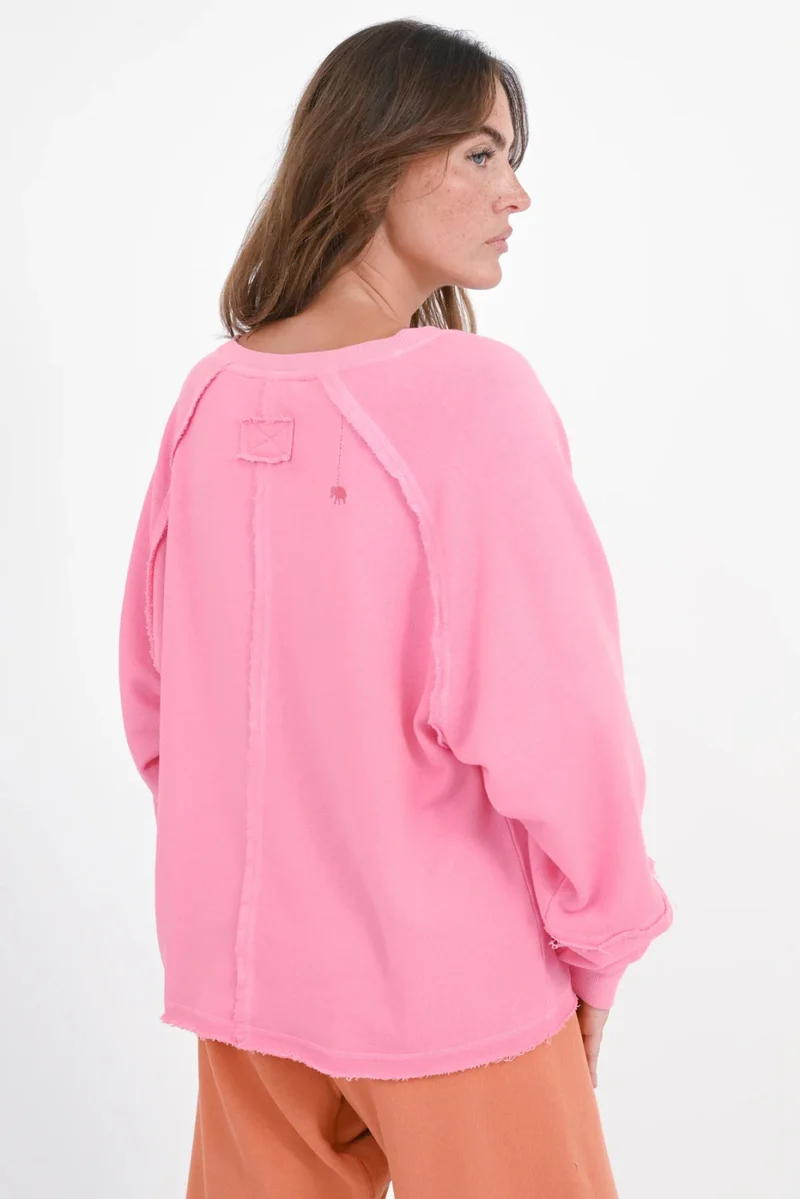 LOVE JOY VICTORY Sweatshirt Madison 159-547 hibiscus