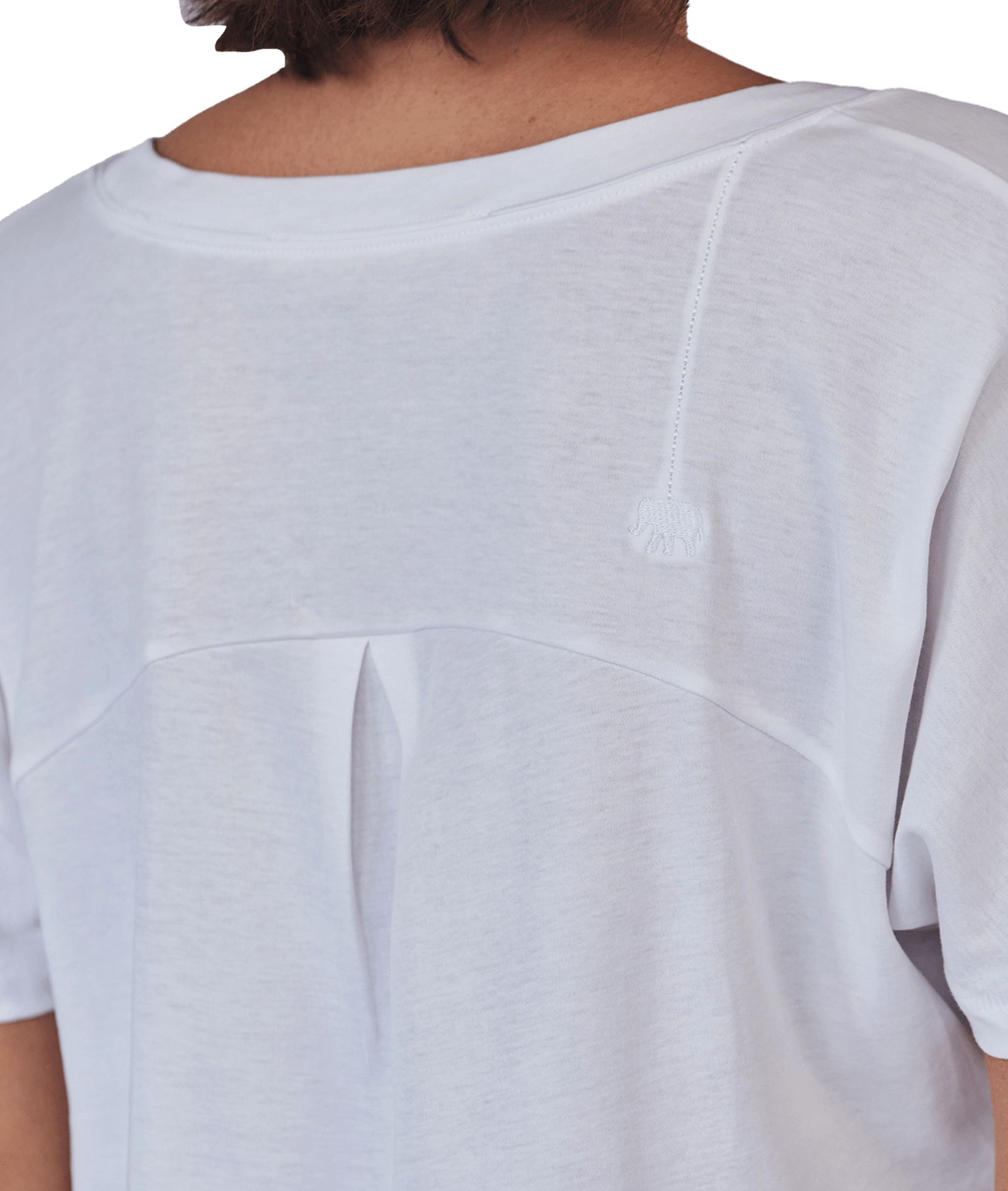 LOVE JOY VICTORY T-Shirt Rundhals-Ausschnitt Santa Clara 101-477 weiß