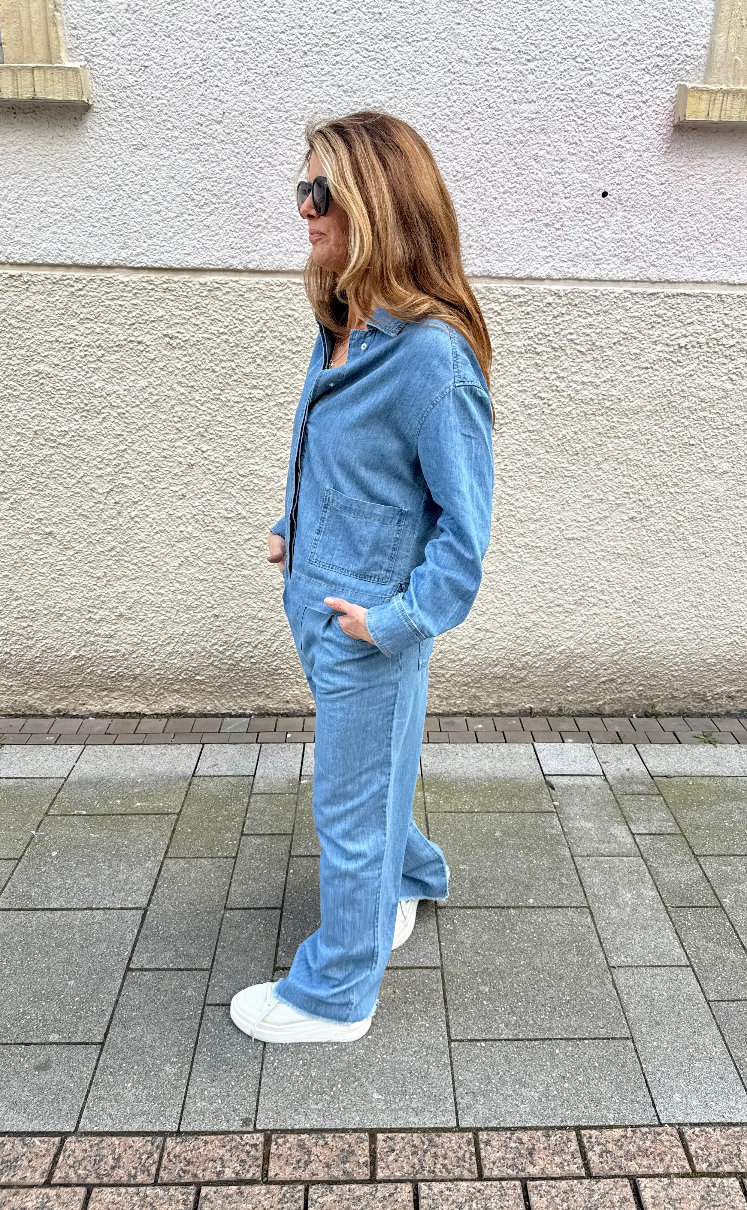 KNIT-TED Jeansjacke Finn Jacket 251P116 blue