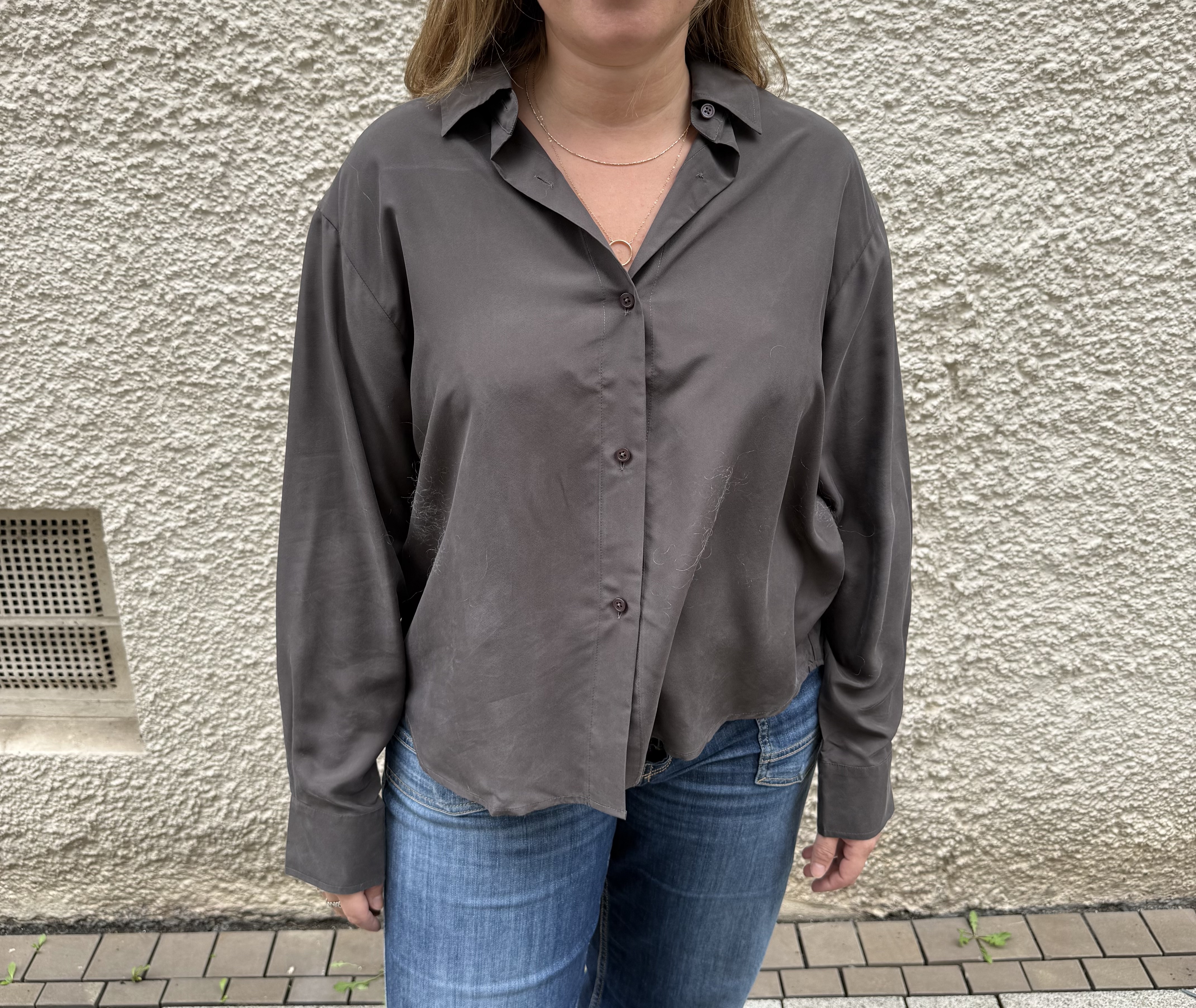 0039 ITALY Seidenbluse Elsa 222507 braun