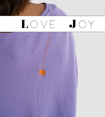 LOVE JOY VICTORY Sweatshirt Moa 159-482P lavender