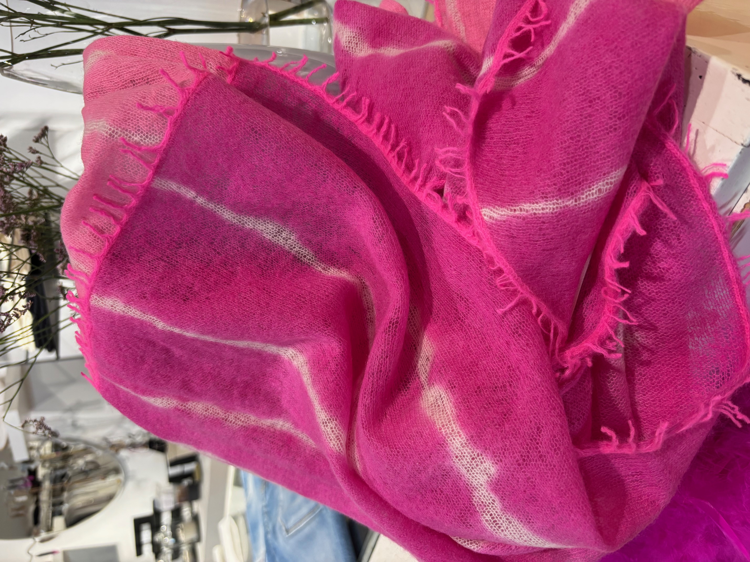 PUR SCHOEN Schal Miss Patch java pink