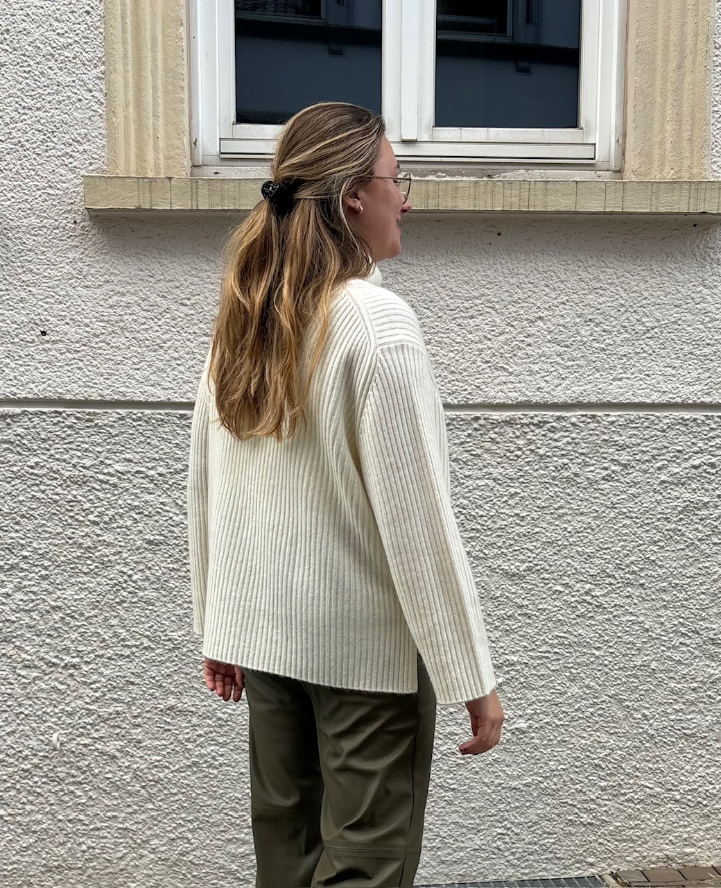 FLONA Rollkragen Pullover 24107 parchment