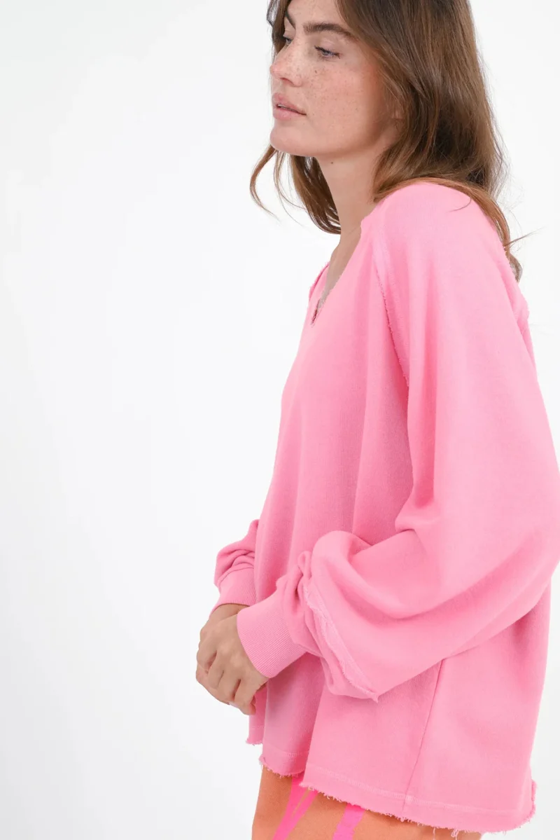 LOVE JOY VICTORY Sweatshirt Madison 159-547 hibiscus