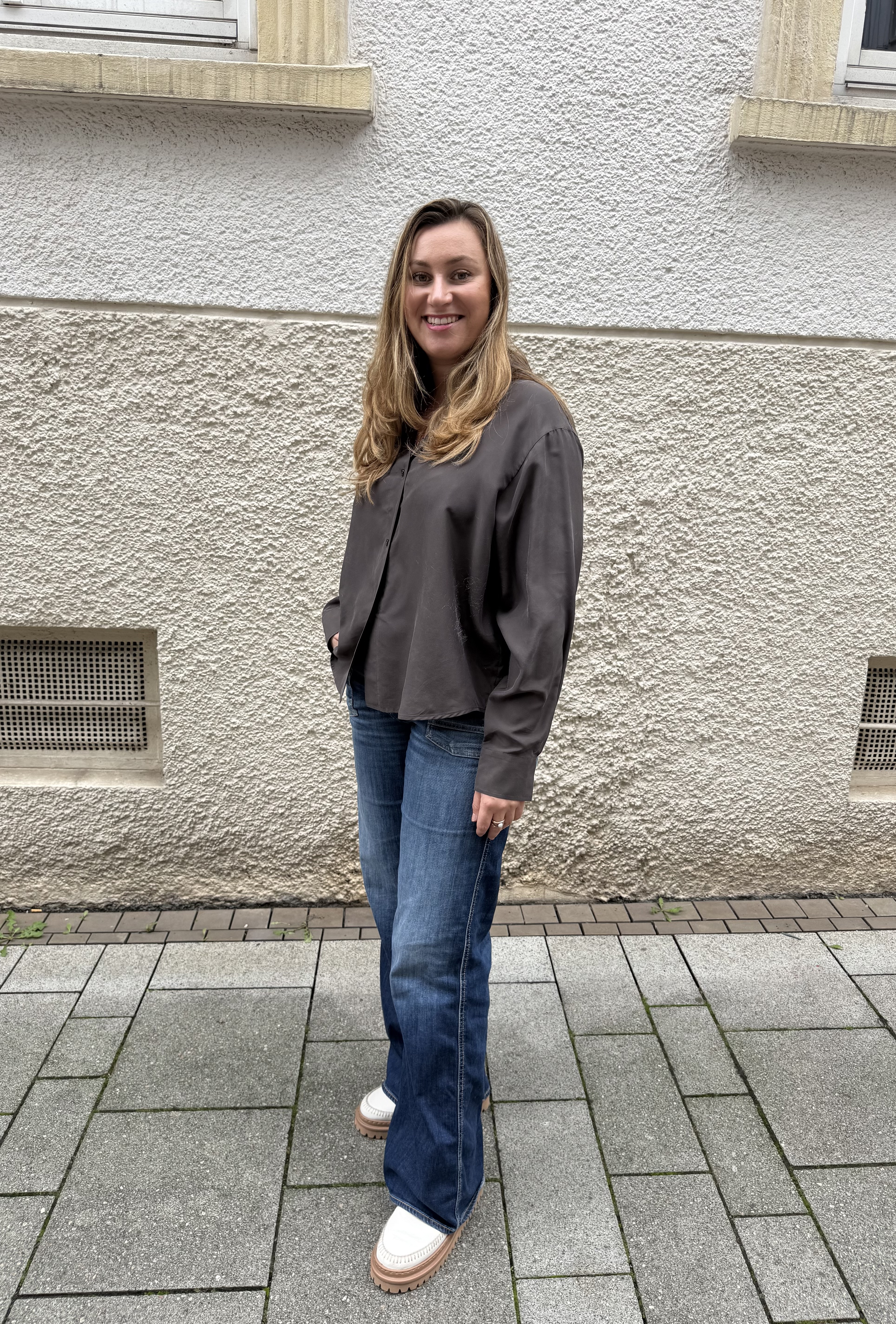0039 ITALY Seidenbluse Elsa 222507 braun