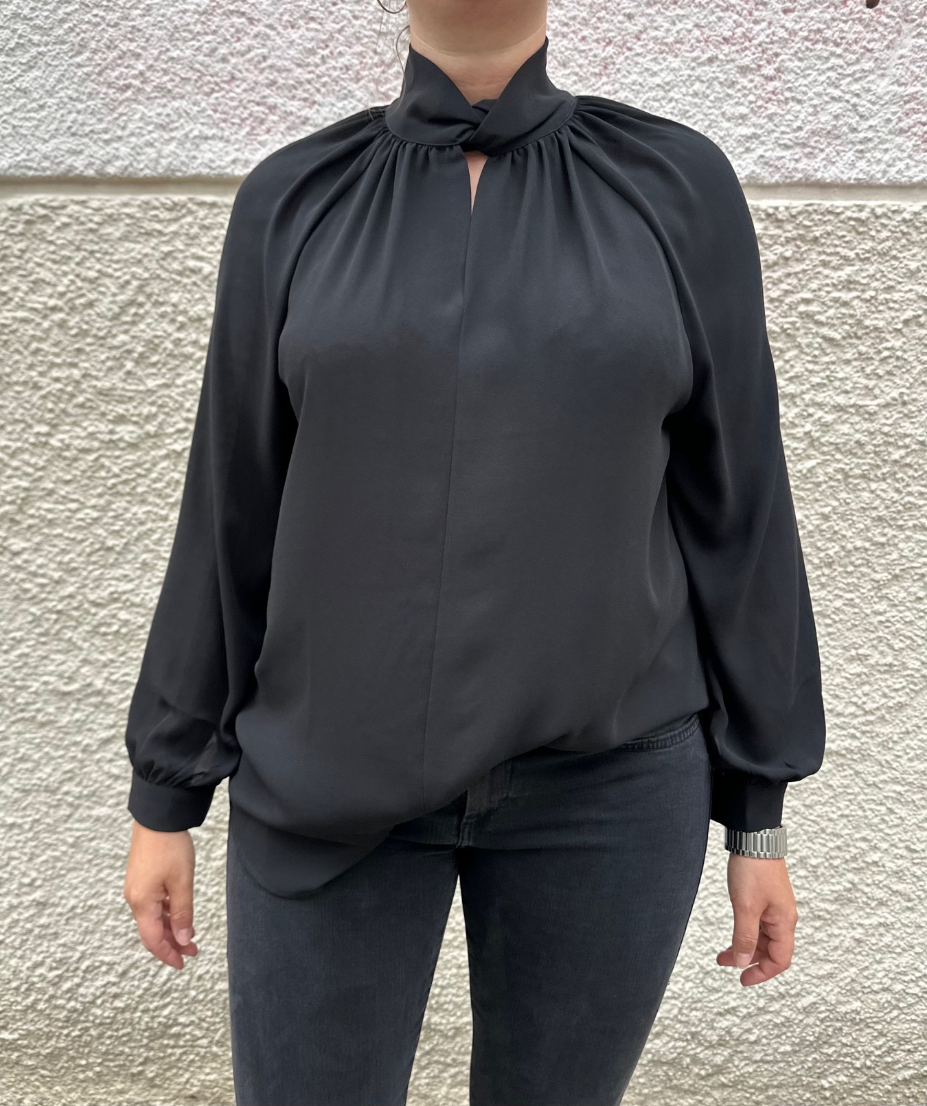 JANICE & JO Bluse schwarz 16280