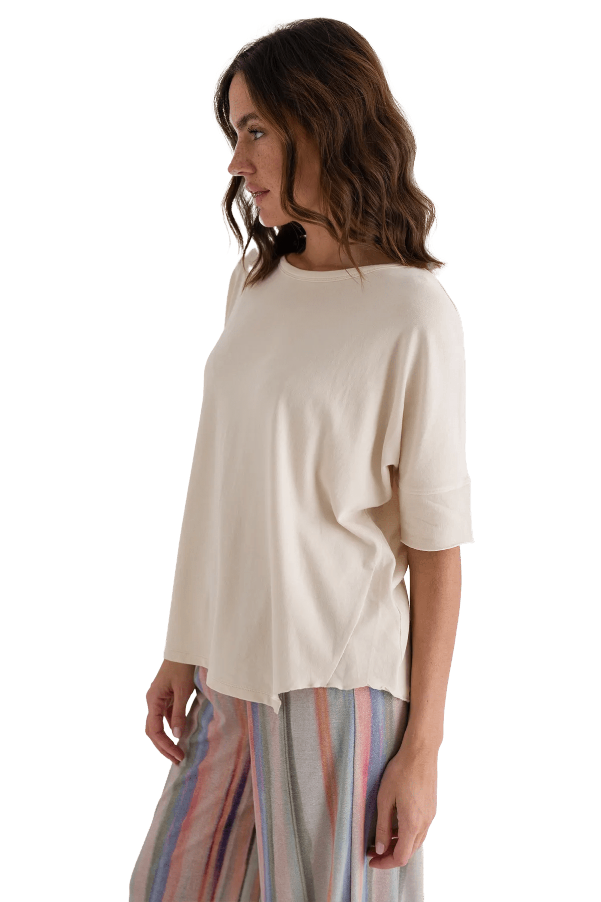 LOVE JOY VICTORY Shirt Dora white sand 134-528