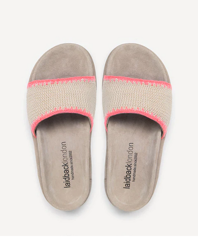 Laidback London Sunnie Sandal Neon Pink