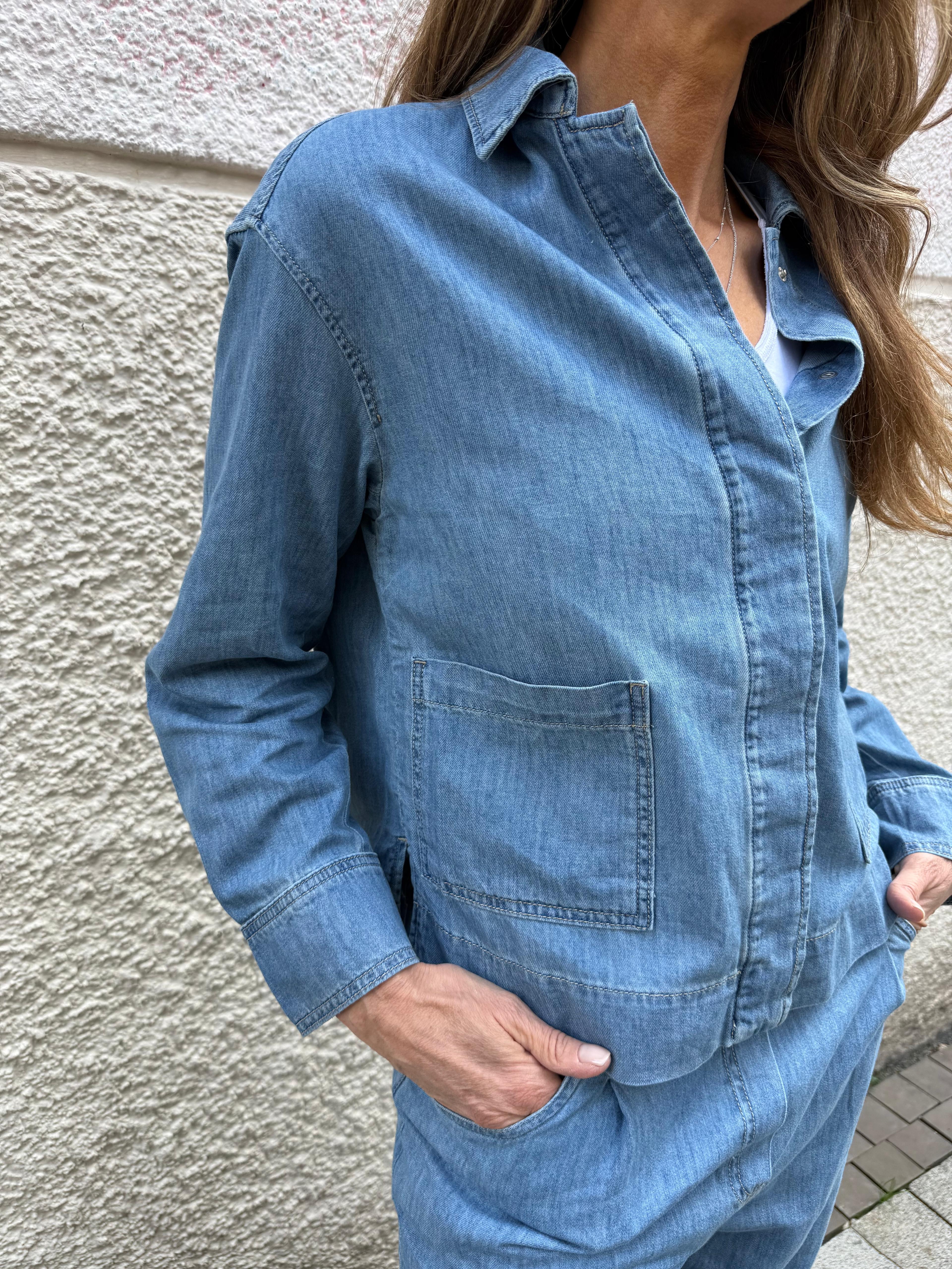 KNIT-TED Jeansjacke Finn Jacket 251P116 blue